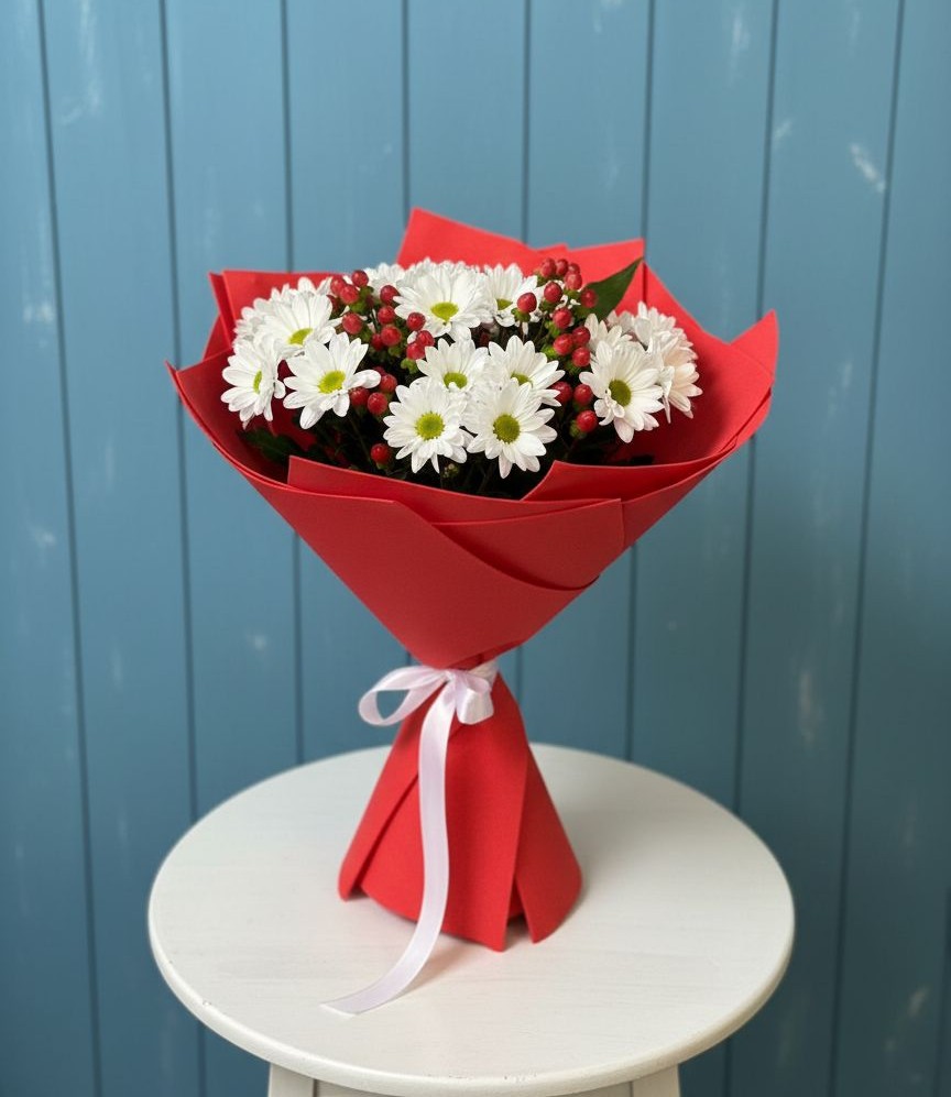 Букет цветов из: Хризантемы в Огаревка