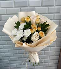 Букет цветов из:  Розы и Хризантемы #REPLACE_PRED# Огаревка