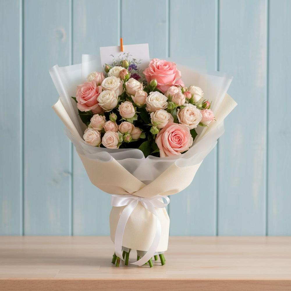 Букет цветов из: Розы в Огаревка