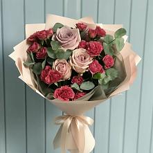 Букет цветов из:  Гвоздики и Розы #REPLACE_PRED# Огаревка